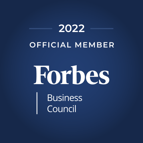 Forbes business council logo.